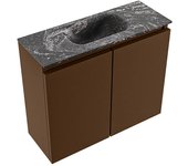 Mondiaz ture-dlux 60cm mueble fondo reducido rust. eden lavabo posición centro lava. 1 orificio.