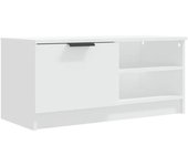 Mueble tv blanco 80x35x36,5 cm madera contrachapada