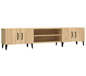 Mueble tv roble sonoma 180x31,5x40 cm madera contrachapada