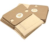 Vhbw 10x bolsa aspiradora compatible con rowenta neo, soam aspiradora - papel, 22 cm x 16,5 cm, color arena