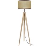 Farola tosel goa tela trípode naturales, negros d45 x h163 cm