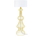 Farola tosel pagoda tela columna dorado d60 x h170 cm