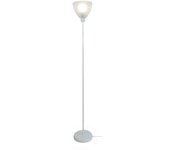 Farola tosel belgica vidrio vertical blanco, blanca d30 x h173 cm