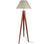 Farola tosel idun tela trípode oscuro, aluminio d50 x h163 cm