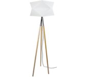 Farola tosel goteborg tela trípode naturales, negros d45 x h160 cm