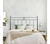 Cabecero de forja leo, color negro cabezal para cama de 105 cm, cama juvenil (110 cm x 125 )
