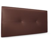 Dhome cabecero de polipiel con botones 110x50cm camas 105 - chocolate