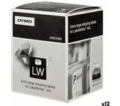 Rollo de etiquetas dymo lw 4xl negro/blanco 104 x 159 mm (12 unidades)