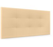 Dhome cabecero de polipiel capitoné 110x60cm camas 105 - vainilla