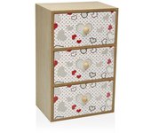Caja-joyero versa corazones (12 x 25 x 16 cm)