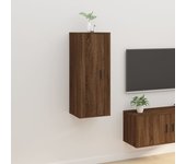 Mueble para tv de pared | mueble de salón | mesa de tv roble marrón 40x34,5x100 cm cfw30890