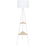 Farola tosel cardiff tela estante marfil d40 x h155 cm