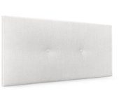Dhome cabecero de lana natural con botones 110x50cm camas 105 - blanco