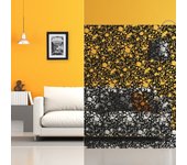 Dimexact película decorativa estampada autoadhesiva para ventana, esmerilada, flores, flores negras, 1,52 m x 2,5 m, en rollo
