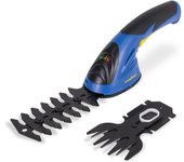 Goodyear - tijeras cortacésped batería de litio 1.5ah 3.6v. tijeras de podar eléctricas 2 en 1 1.100 rpm. hoja de cizalla para arbustos.
