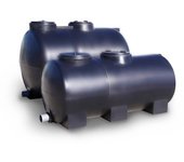 Fosa horizontal estanca 1000l negro