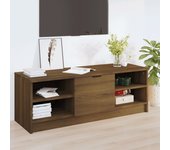 Mueble de tv | mueble de salón | mesa de tv madera contrachapada roble marrón 102x35,5x36,5 cm cfw66249
