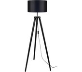 Farola tosel malmo tela trípode negro d40 x h152 cm