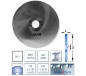 Izar 64766 - fresa sierra circular hss din1837n forma-a 080x3.00x22 z80