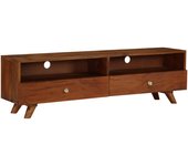 Mueble para tv | mueble de salón | mesa de tv de madera maciza reciclada 140x30x40 cm cfw95812