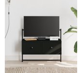 Mueble de tv de pared | mueble de salón | mesa de tv madera ingeniería negro 60,5x30x51 cm cfw25227
