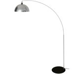 Farola tosel hamilton aluminio arqueado negro d40 x h190 cm