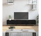 Mueble de tv | mueble de salón | mesa de tv madera de ingeniería negro 150x36x30 cm cfw13387