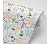 Papel pintado plantas y peces marinos 65x300 cm