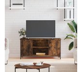 Mueble para tv | mueble de salón | mesa de tv madera contrachapada roble ahumado 100x40x50 cm cfw38843