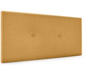Dhome cabecero de tela aqualine liso con botones 110x50cm camas 105 - mostaza