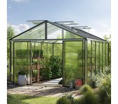 311 x 460 cm invernadero, aluminio, incl. set - pro 1