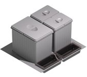 Cubo de basura para cajón de ancho exterior de mueble 600mm y alto producto 250mm