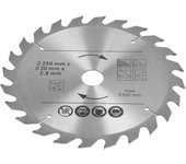 Hoja de sierra circular de carburo cementado de 250 mm para cortar madera 5500 rpm 250x24tx30