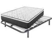 Colchón viscoelástico origin + somier apolo | medida: 135x190 cm | con 5 patas de 25 cm
