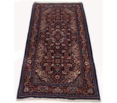 Alfombra oriental hecha a mano original, medida: 136x66 cm con certificado de autenticidad
