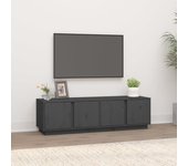 Mueble de tv | mueble de salón | mesa de tv madera maciza de pino gris 140x40x40 cm cfw18458