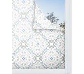 Panorama vinilo para ventanas hidráulico tipo oriental azul 60x100 cm - vinilos adhesivo para cristal - pegatina opaca - vinilo translúcido