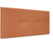 Dhome cabecero de lino natural con botones 95x50cm camas 90 - naranja