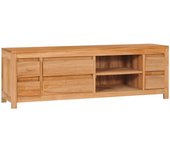 Mueble tv 120 x 30 x 40 cm madera maciza de teca