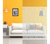 Película decorativa estampada autoadhesiva para ventana, esmerilada, flores, bandas, diseño, efecto baldosas blancas 3d, anchura 1,52 m, en rollo