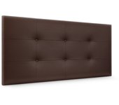 Dhome cabecero de polipiel capitoné 105x60cm camas 105 - chocolate