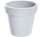 Maceta de plastico lofly en color blanco 58,2 (largo) x 58,2 (ancho) x 52,3 (alto) cm