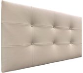 Dhome cabecero de polipiel capitoné 105x60cm camas 105 - beige