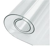 Mantel mesa transparente| grosor 60 micrones| medida 140x250cm| composición 100% pvc| hule| paño de mesa| protector de mueble