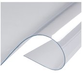 Mantel mesa transparente| grosor 30 micrones| medida 140x250cm| composición 100% pvc| hule| paño de mesa| protector de mueble