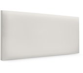 Dhome cabecero de polipiel liso 105x50cm camas 105 - blanco hueso