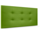 Dhome cabecero de polipiel capitoné 110x60cm camas 105 - verde