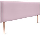 Dhome cabecero de polipiel liso 150x105cm con patas camas 150 - rosa