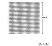 Tela mosquitera de fibra de vidrio 160cm fhz gris para puerta o ventana