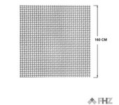 Tela mosquitera de fibra de vidrio 160cm fhz gris para puerta o ventana